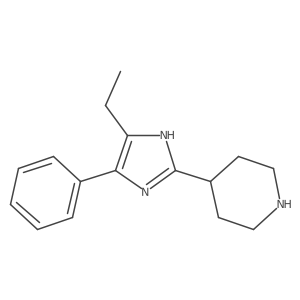 4-(4-ethyl-5-phenyl-1H-imidazol-2-yl)piperidine结构式