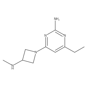 4-Ethyl-6-[3-(methylamino)-1-azetidinyl]-2-pyrimidinamine结构式