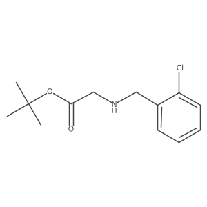 Tert-butyl 2-{[(2-chlorophenyl)methyl]amino}acetate结构式