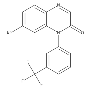 7-bromo-1-(3-(trifluoromethyl)phenyl)quinoxalin-2(1H)-one Structure