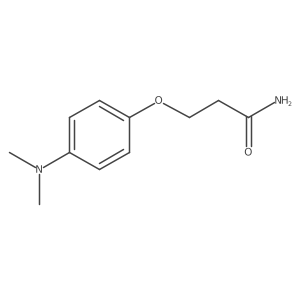3-[4-(Dimethylamino)phenoxy]propanamide Structure