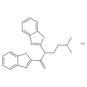 N-(benzo[d]thiazol-2-yl)-N-(2-(dimethylamino)ethyl)benzo[d]thiazole-2-carboxamide hydrochloride结构式