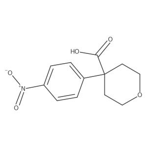 4-(4-nitrophenyl)tetrahydro-2H-pyran-4-carboxylic acid Structure
