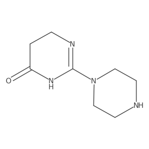 5,6-Dihydro-2-(1-piperazinyl)-4(3H)-pyrimidinone结构式