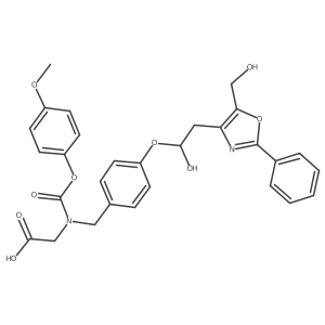 8,12-Dihydroxy muraglitazar结构式