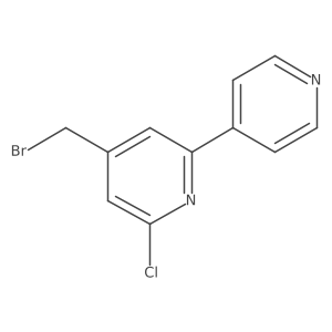 4-(bromomethyl)-2-chloro-6-(4-pyridyl)pyridine Structure