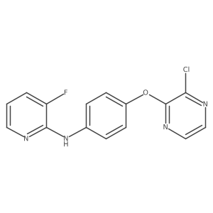 N-(4-(3-Chloropyrazin-2-yloxy)phenyl)-3-fluoropyridin-2-amine Structure