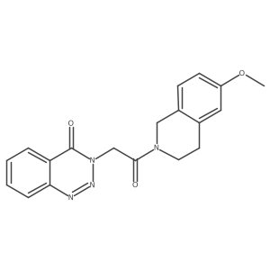 3-(2-(6-methoxy-3,4-dihydroisoquinolin-2(1H)-yl)-2-oxoethyl)benzo[d][1,2,3]triazin-4(3H)-one结构式