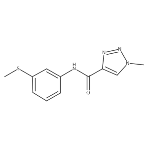 1-methyl-N-(3-(methylthio)phenyl)-1H-1,2,3-triazole-4-carboxamide Structure