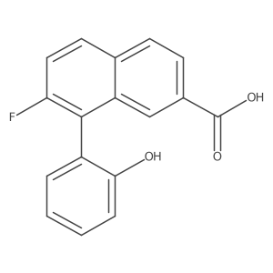 7-Fluoro-8-(2-hydroxyphenyl)-2-naphthalenecarboxylic acid Structure
