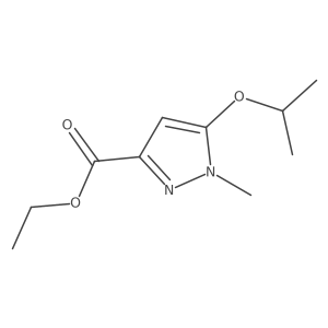Ethyl 5-isopropoxy-1-methyl-1H-pyrazole-3-carboxylate结构式