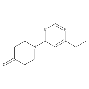 1-(6-Ethylpyrimidin-4-yl)piperidin-4-one Structure