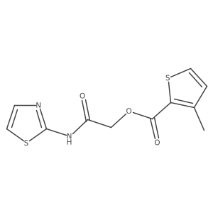 2-Oxo-2-(1,3-thiazol-2-ylamino)ethyl 3-methylthiophene-2-carboxylate Structure