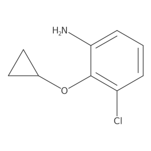 3-Chloro-2-cyclopropoxyaniline Structure