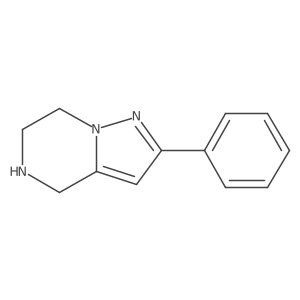 2-Phenyl-4,5,6,7-tetrahydropyrazolo[1,5-A]pyrazine结构式