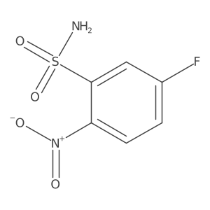 5-Fluoro-2-nitrobenzene-1-sulfonamide结构式