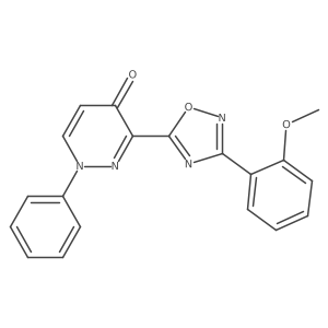 3-[3-(2-Methoxyphenyl)-1,2,4-oxadiazol-5-yl]-1-phenyl-1,4-dihydropyridazin-4-one Structure