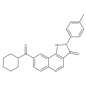 8-(morpholine-4-carbonyl)-2-(p-tolyl)-2H-pyrazolo[4,3-c]quinolin-3(5H)-one Structure