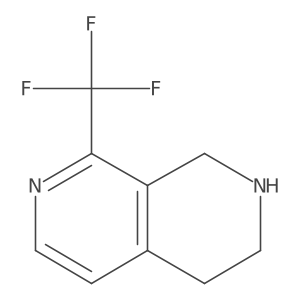 2,7-Naphthyridine, 1,2,3,4-tetrahydro-8-(trifluoromethyl)-结构式