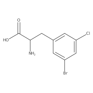 2-Amino-3-(3-bromo-5-chlorophenyl)propanoic acid Structure