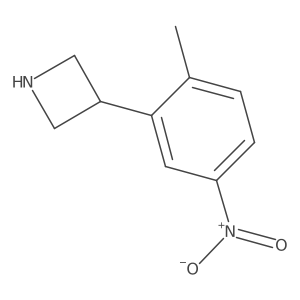 3-(2-Methyl-5-nitrophenyl)azetidine结构式