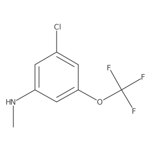 (3-Chloro-5-trifluoromethoxyphenyl)-methylamine Structure