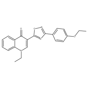 3-(3-(4-ethoxyphenyl)-1,2,4-oxadiazol-5-yl)-1-ethylquinolin-4(1H)-one Structure