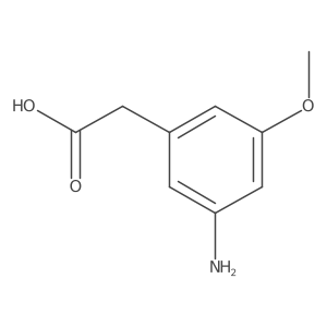 2-(3-Amino-5-methoxyphenyl)acetic acid Structure