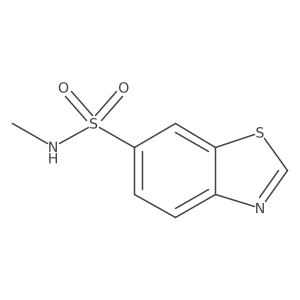 N-methyl-1,3-benzothiazole-6-sulfonamide结构式