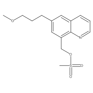6-(3-methoxypropyl)-8-Quinolinemethanol 8-methanesulfonate结构式