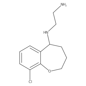 1,2-Ethanediamine, N1-(9-chloro-2,3,4,5-tetrahydro-1-benzoxepin-5-yl)- Structure