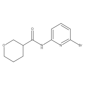 N-(6-bromopyridin-2-yl)oxane-3-carboxamide结构式