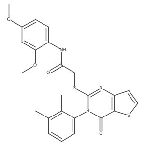 N-(2,4-dimethoxyphenyl)-2-{[3-(2,3-dimethylphenyl)-4-oxo-3,4-dihydrothieno[3,2-d]pyrimidin-2-yl]sulfanyl}acetamide Structure