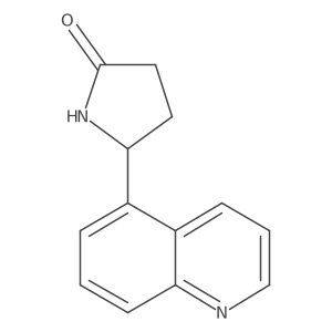 5-(Quinolin-5-yl)pyrrolidin-2-one结构式