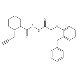 N'-[2-(2-benzylphenoxy)acetyl]-1-(prop-2-yn-1-yl)piperidine-2-carbohydrazide Structure