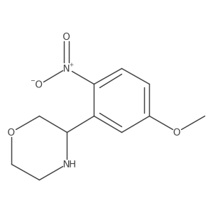 3-(5-Methoxy-2-nitrophenyl)morpholine结构式