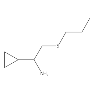 Cyclopropanemethanamine, I+/--[(propylthio)methyl]- Structure