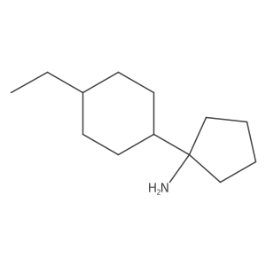 1-(4-Ethylcyclohexyl)cyclopentan-1-amine结构式