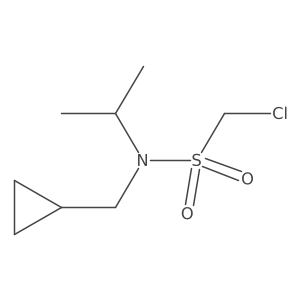 1-chloro-N-(cyclopropylmethyl)-N-(propan-2-yl)methanesulfonamide Structure