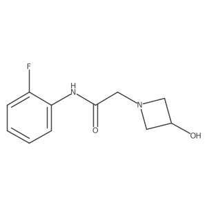 N-(2-fluorophenyl)-2-(3-hydroxyazetidin-1-yl)acetamide Structure