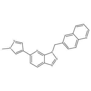 6-((5-(1-Methyl-1H-pyrazol-4-yl)-3H-[1,2,3]triazolo[4,5-b]pyridin-3-yl)methyl)quinoline结构式