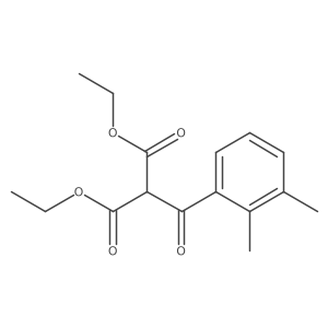 Propanedioic acid, 2-(2,3-dimethylbenzoyl)-, 1,3-diethyl ester Structure