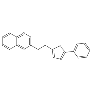 2-Phenyl-5-(2-(quinoxalin-2-yl)ethyl)oxazole结构式