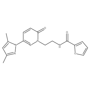 N-(2-(3-(3,5-dimethyl-1H-pyrazol-1-yl)-6-oxopyridazin-1(6H)-yl)ethyl)furan-2-carboxamide Structure