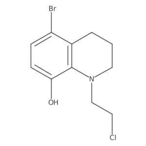 5-Bromo-1-(2-chloroethyl)-1,2,3,4-tetrahydroquinolin-8-ol Structure