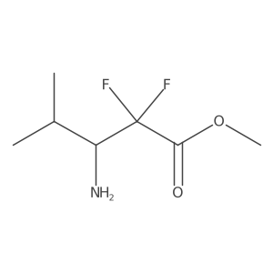 Methyl 3-amino-2,2-difluoro-4-methylpentanoate Structure