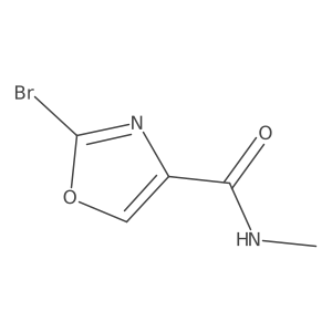 4-Oxazolecarboxamide, 2-bromo-N-methyl- Structure