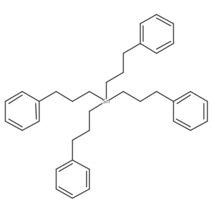 Tetrakis-(3-phenyl-propyl)-stannane Structure
