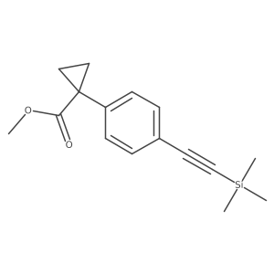 Methyl 1-[4-[2-(trimethylsilyl)ethynyl]phenyl]cyclopropanecarboxylate Structure