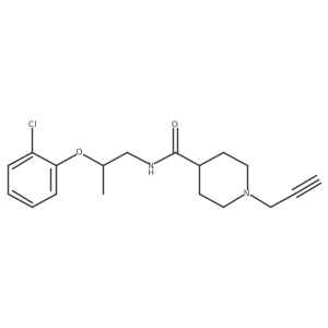 N-[2-(2-Chlorophenoxy)propyl]-1-prop-2-ynylpiperidine-4-carboxamide Structure